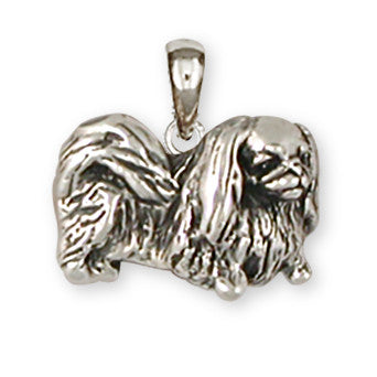Pekingese Charms Pekingese Pendant Handmade Sterling Silver Dog Jewelry Pekingese jewelry