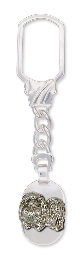 Pekingese Charms Pekingese Key Ring Handmade Sterling Silver Dog Jewelry Pekingese jewelry
