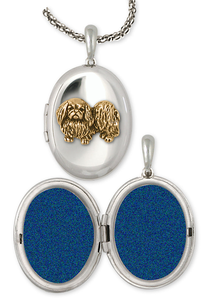 Pekingese Charms Pekingese Photo Locket Handmade Sterling Silver Dog Jewelry Pekingese jewelry