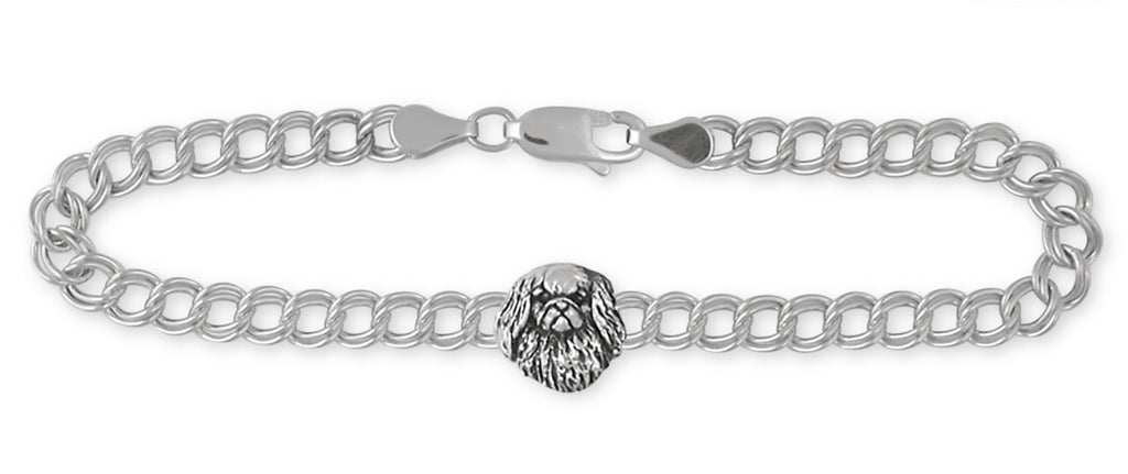 Pekingese Charms Pekingese Bracelet Handmade Sterling Silver Dog Jewelry Pekingese jewelry