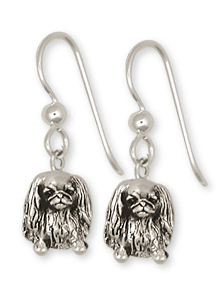 Pekingese Charms Pekingese Earrings Handmade Sterling Silver Dog Jewelry Pekingese jewelry