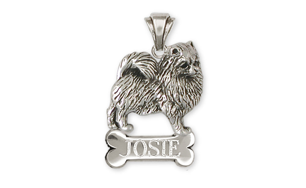 Pomeranian Charms Pomeranian Personalized Pendant Handmade Sterling Silver Dog Jewelry Pomeranian jewelry