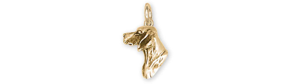 Pointer Charms Pointer Charm 14k Yellow Gold Pointer Jewelry Pointer jewelry