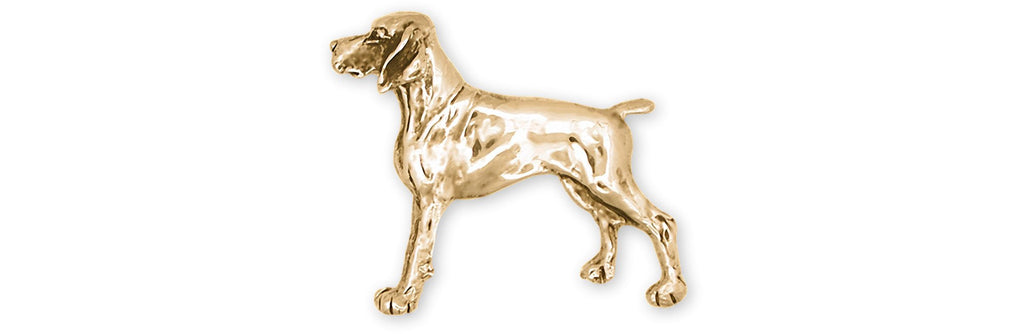 Pointer Charms Pointer Brooch Pin 14k Yellow Gold Pointer Jewelry Pointer jewelry