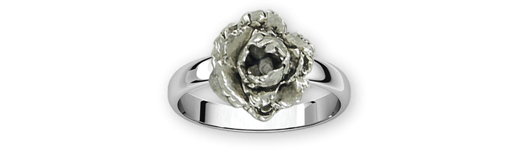 Peony Charms Peony Ring Sterling Silver Peony Flower Jewelry Peony jewelry