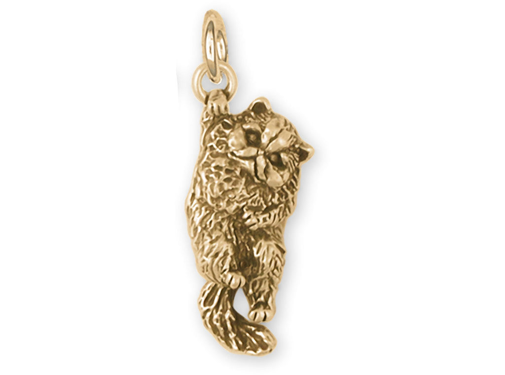 Persian Cat Charms Persian Cat Charm 14k Gold Persian Cat Jewelry Persian Cat jewelry
