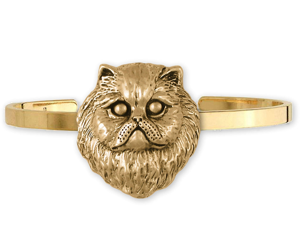 Persian Cat Charms Persian Cat Bracelet 14k Gold Persian Cat Jewelry Persian Cat jewelry