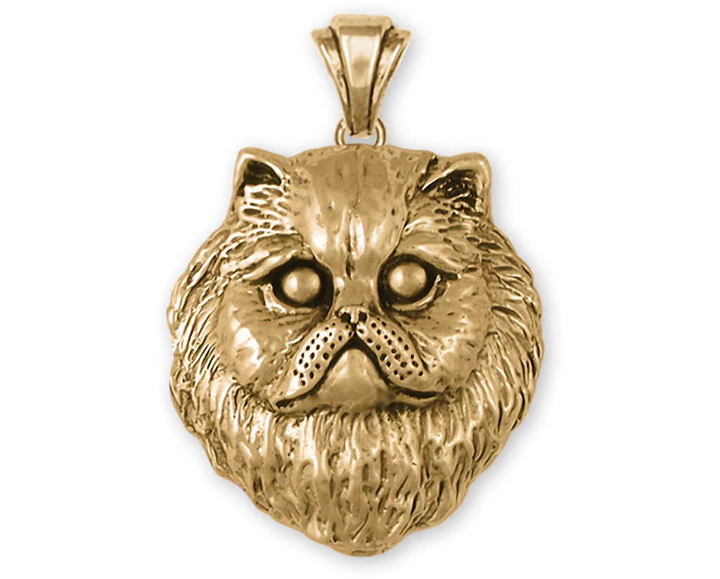 Persian Cat Charms Persian Cat Pendant 14k Gold Persian Cat Jewelry Persian Cat jewelry