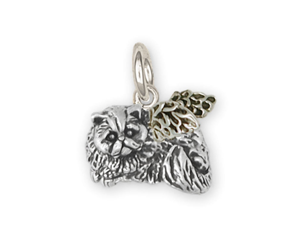 Persian Cat Charms Persian Cat Charm Sterling Silver Persian Cat Jewelry Persian Cat jewelry
