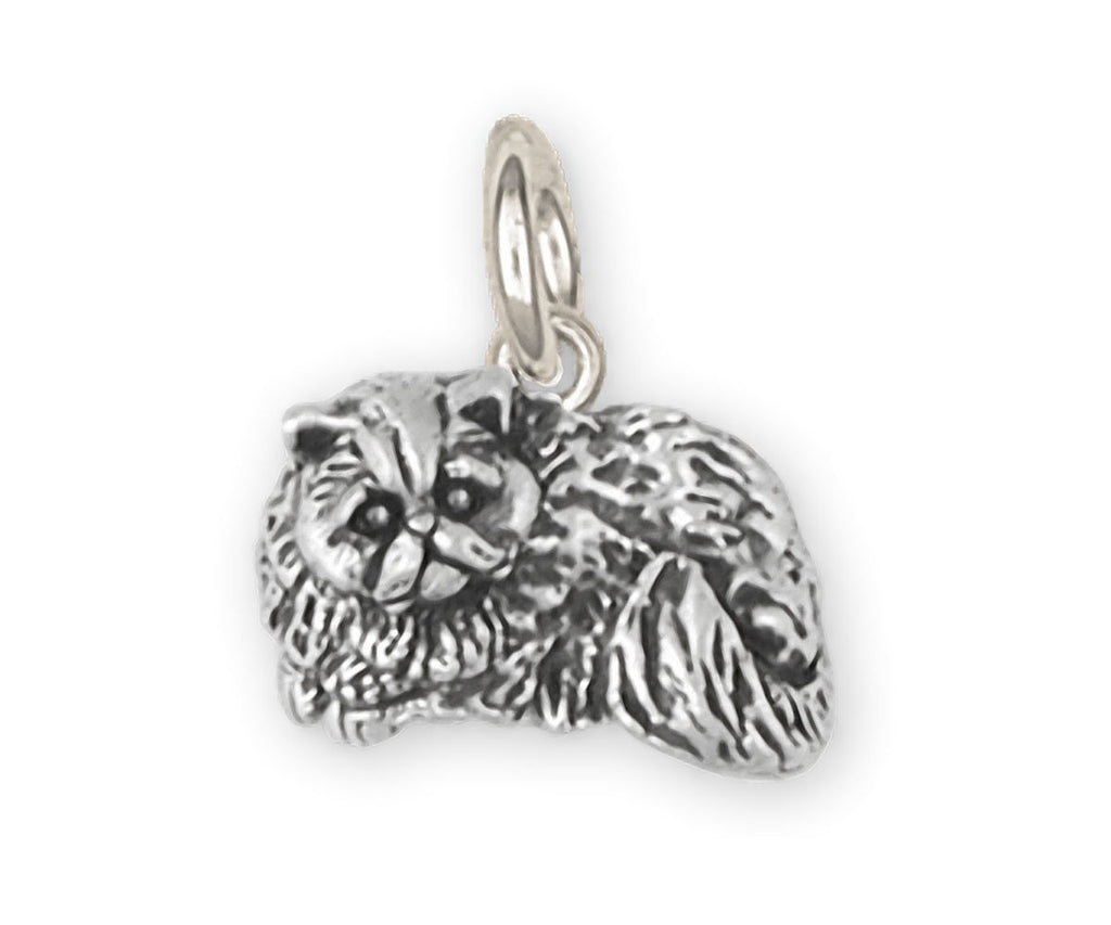 Persian Cat Charms Persian Cat Charm Sterling Silver Persian Cat Jewelry Persian Cat jewelry