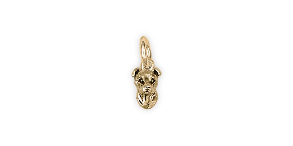 Pit Bull Charms Pit Bull Charm 14k Gold Pit Bull Jewelry Pit Bull jewelry