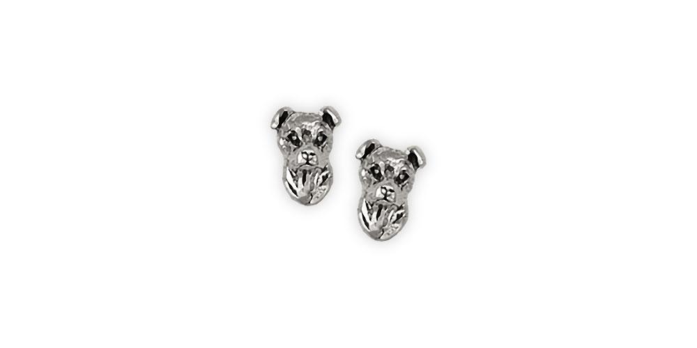 Pit Bull Charms Pit Bull Earrings Sterling Silver Pit Bull Jewelry Pit Bull jewelry