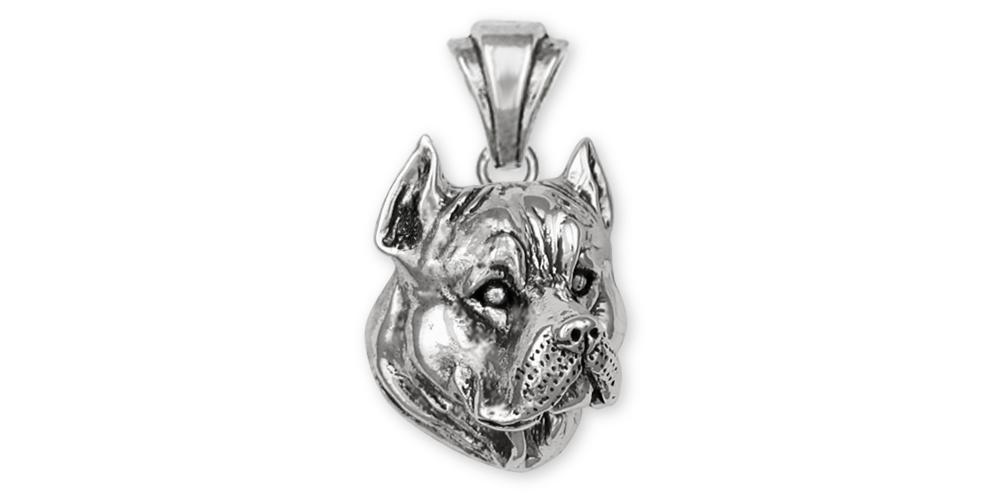 Pit Bull Charms Pit Bull Pendant Sterling Silver Pit Bull Jewelry Pit Bull jewelry