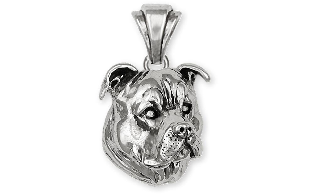 Pit Bull Charms Pit Bull Pendant Sterling Silver Pit Bull Jewelry Pit Bull jewelry