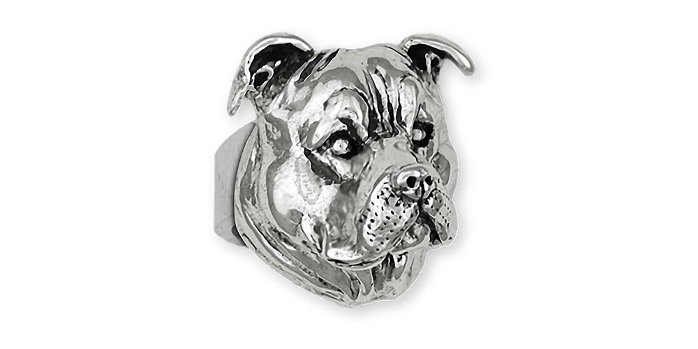 Pit Bull Charms Pit Bull Ring Sterling Silver Pit Bull Jewelry Pit Bull jewelry