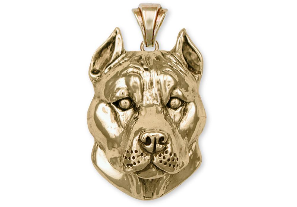 Pit Bull Charms Pit Bull Pendant 14k Gold Pit Bull Jewelry Pit Bull jewelry