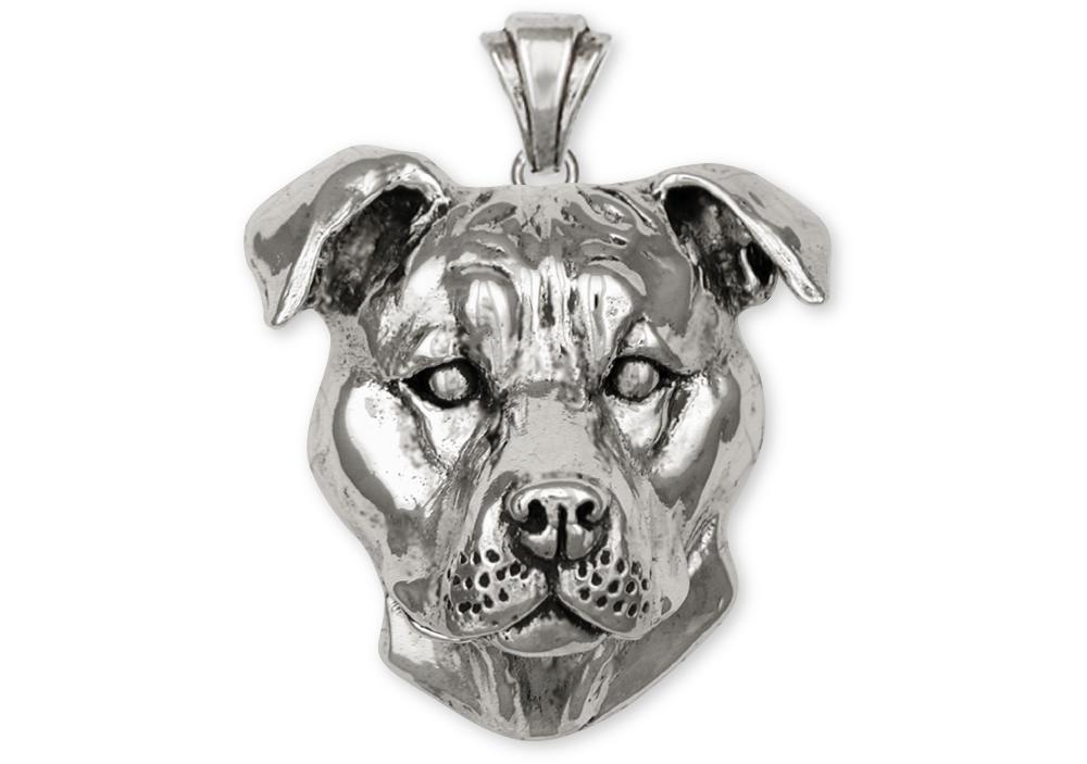 Pit Bull Charms Pit Bull Pendant Sterling Silver Pit Bull Jewelry Pit Bull jewelry