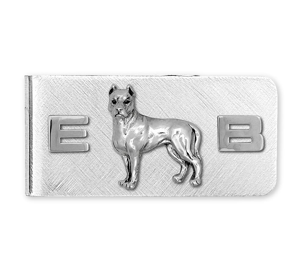 Pit Bull Charms Pit Bull Money Clip Sterling Silver Pit Bull Jewelry Pit Bull jewelry