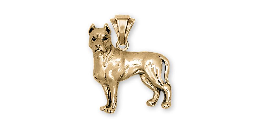 Pit Bull Charms Pit Bull Pendant 14k Gold Pit Bull Jewelry Pit Bull jewelry