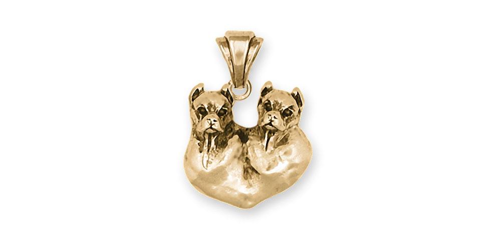 Pit Bull Charms Pit Bull Pendant 14k Gold Pit Bull Jewelry Pit Bull jewelry