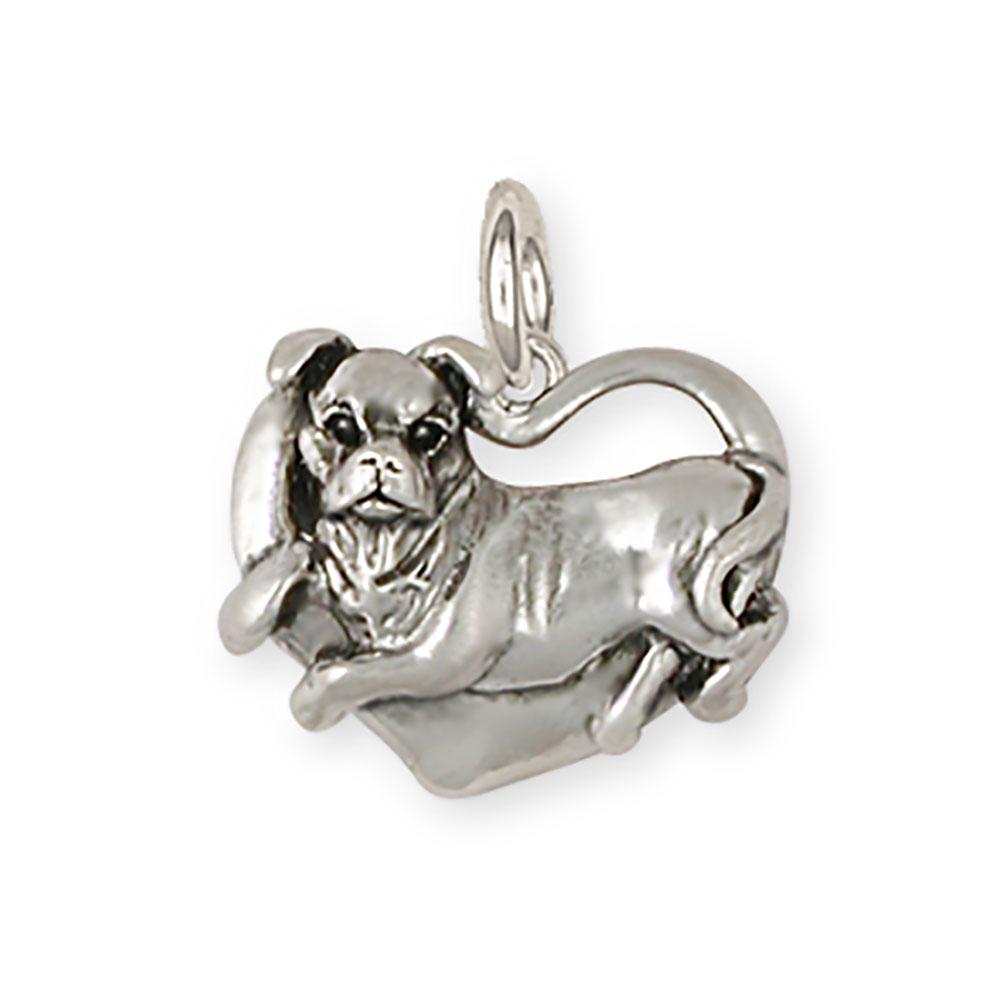 Pit Bull Charms Pit Bull Charm Sterling Silver Pit Bull Jewelry Pit Bull jewelry