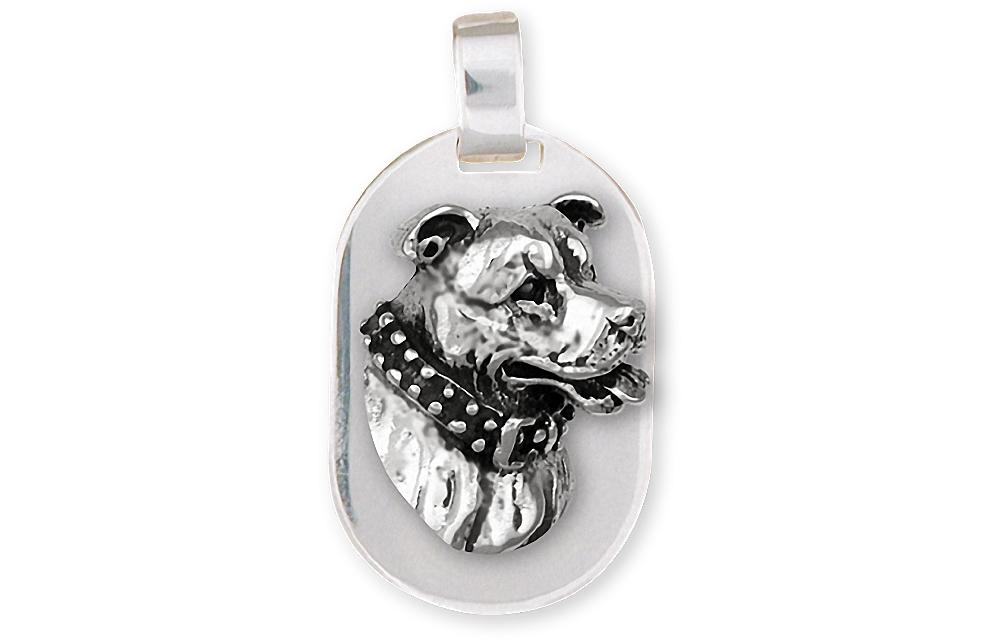 Pit Bull Charms Pit Bull Personalized Pendant Sterling Silver Pit Bull Jewelry Pit Bull jewelry