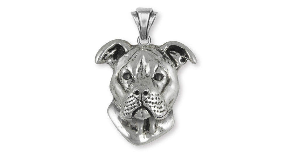 Pit Bull Charms Pit Bull Pendant Handmade Sterling Silver Dog Jewelry Pit Bull jewelry