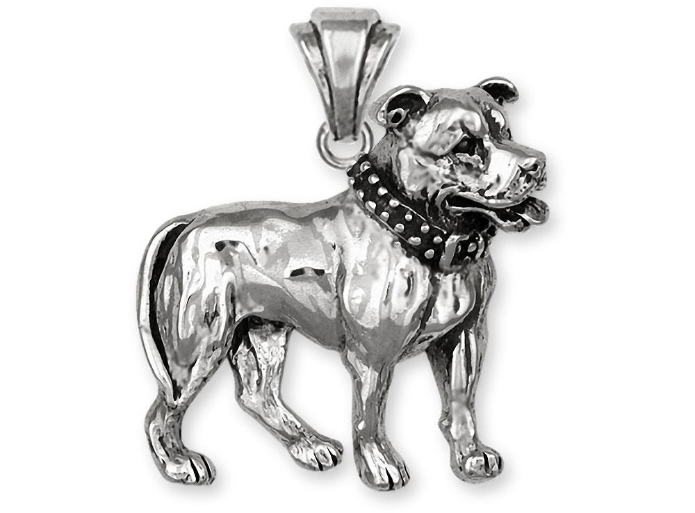 Pit Bull Charms Pit Bull Pendant Sterling Silver Pit Bull Jewelry Pit Bull jewelry