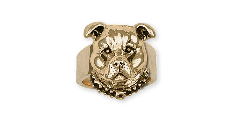 Pit Bull Charms Pit Bull Ring 14k Gold Pit Bull Jewelry Pit Bull jewelry