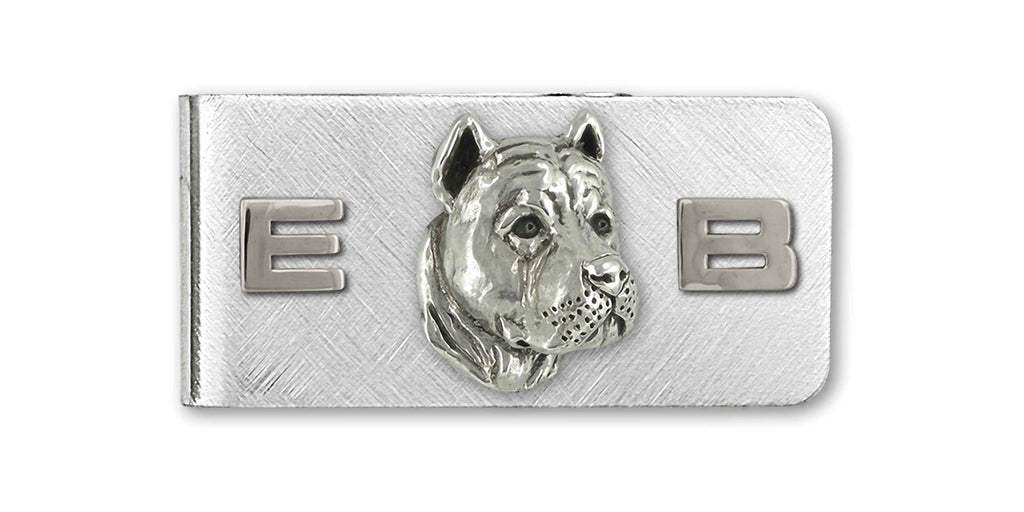 Pit Bull Charms Pit Bull Money Clip Sterling Silver And Stainless Steel Pit Bull Jewelry Pit Bull jewelry