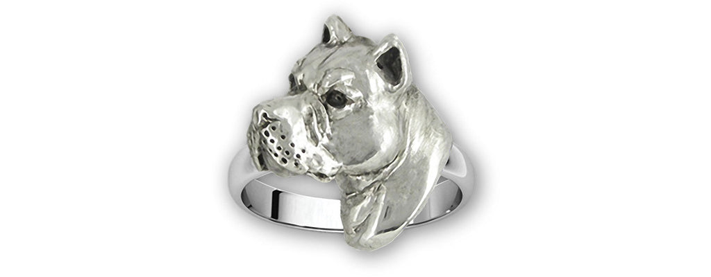 Pit Bull Charms Pit Bull Ring Sterling Silver Pit Bull Jewelry Pit Bull jewelry