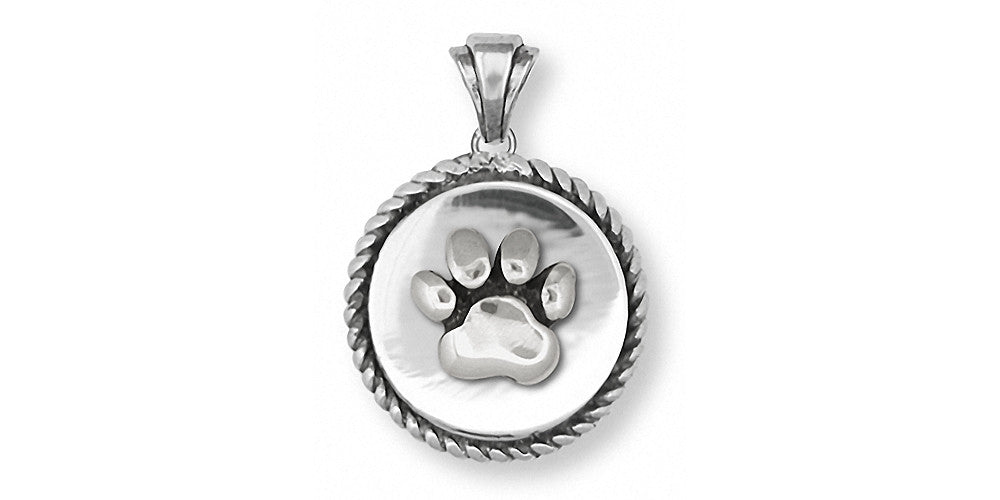 Dog Paw Charms Dog Paw Pendant Sterling Silver Dog Jewelry Dog Paw jewelry