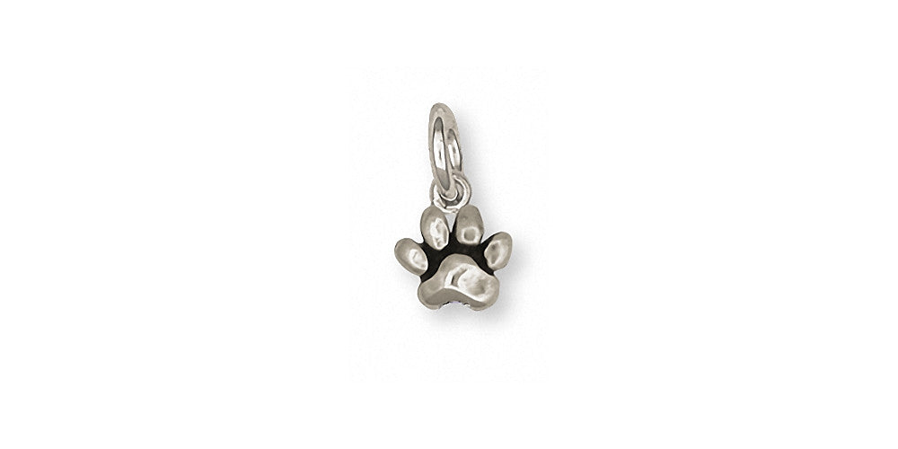 Dog Paw Charms Dog Paw Charm Sterling Silver Dog Jewelry Dog Paw jewelry