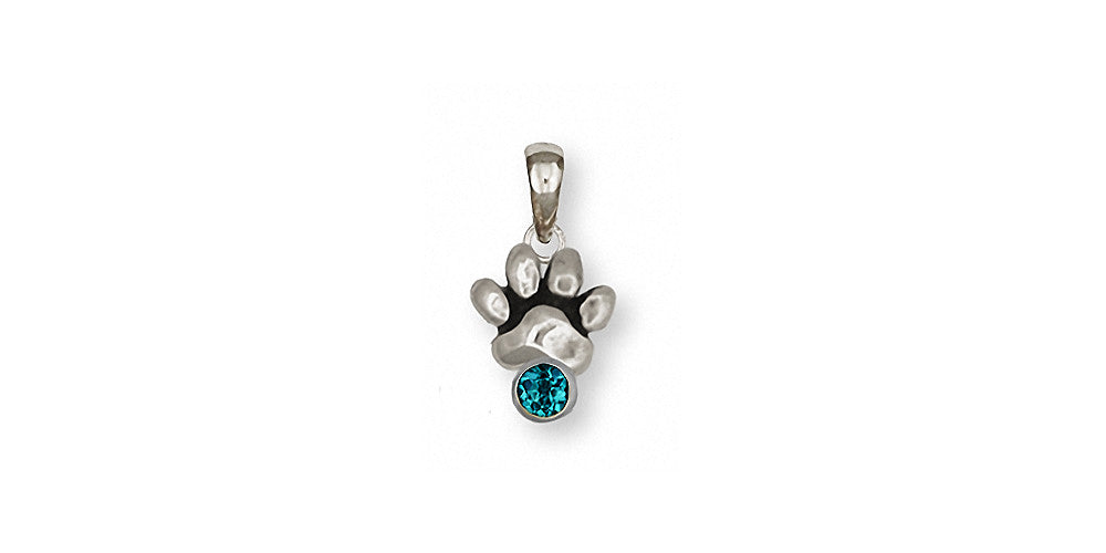 Dog Paw Charms Dog Paw Pendant Sterling Silver Dog Jewelry Dog Paw jewelry