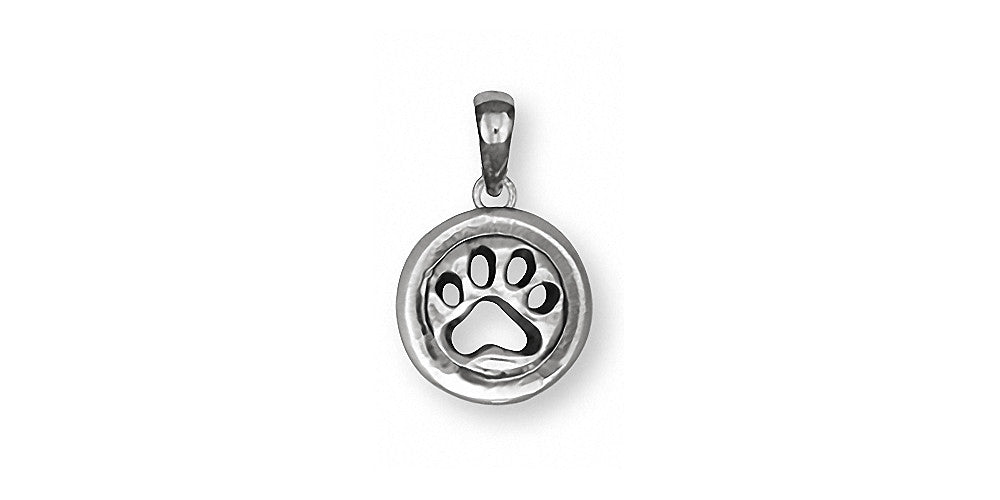 Dog Paw Charms Dog Paw Pendant Sterling Silver Dog Jewelry Dog Paw jewelry