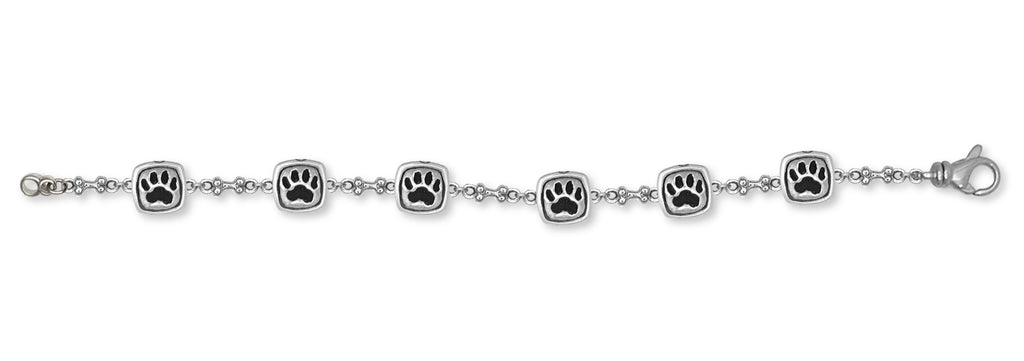 Dog Paw Charms Dog Paw Bracelet Sterling Silver Dog Jewelry Dog Paw jewelry