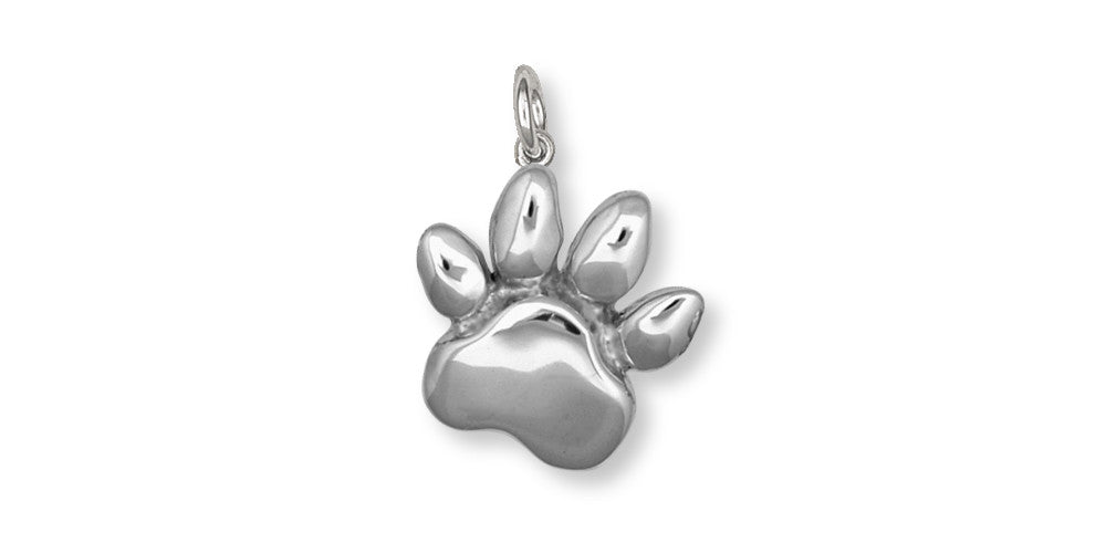 Dog Paw Charms Dog Paw Charm Sterling Silver Dog Jewelry Dog Paw jewelry