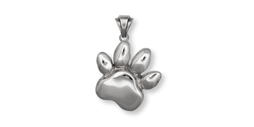 Dog Paw Charms Dog Paw Pendant Sterling Silver Dog Jewelry Dog Paw jewelry