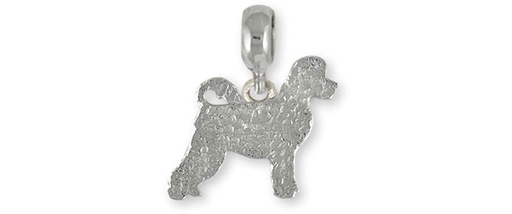 Portuguese Water Dog Charms Portuguese Water Dog Charm Slide Sterling Silver Portuguese Water Dog Jewelry Portuguese Water Dog jewelry