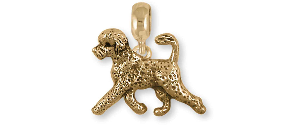 Portuguese Water Dog Charms Portuguese Water Dog Charm Slide 14k Gold Portuguese Water Dog Jewelry Portuguese Water Dog jewelry