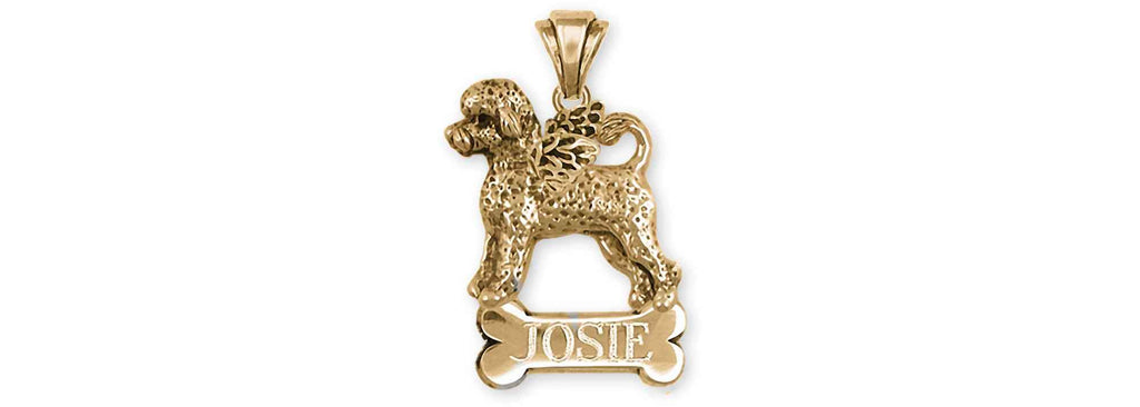Portuguese Water Dog Charms Portuguese Water Dog Personalized Pendant 14k Gold Portuguese Water Dog Jewelry Portuguese Water Dog jewelry