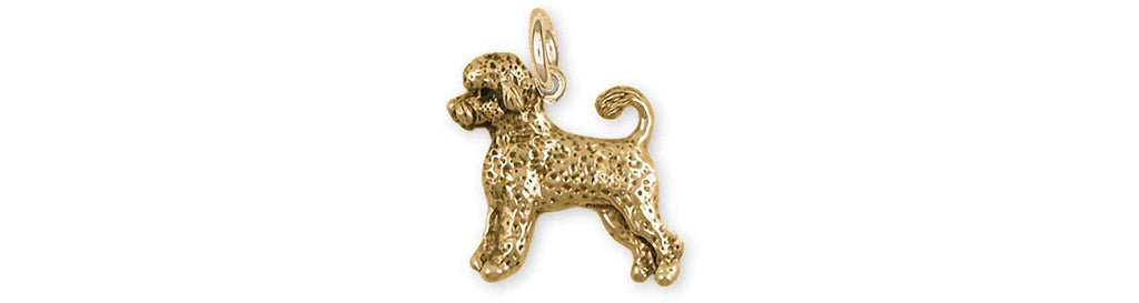 Portuguese Water Dog Charms Portuguese Water Dog Charm 14k Gold Portuguese Water Dog Jewelry Portuguese Water Dog jewelry