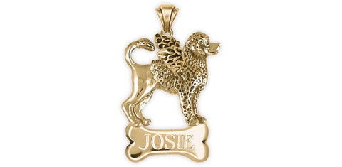 Portuguese Water Dog Jewelry Sterling Silver Handmade Portuguese Water outlet Dog Personalized Pendant PWD2-NP