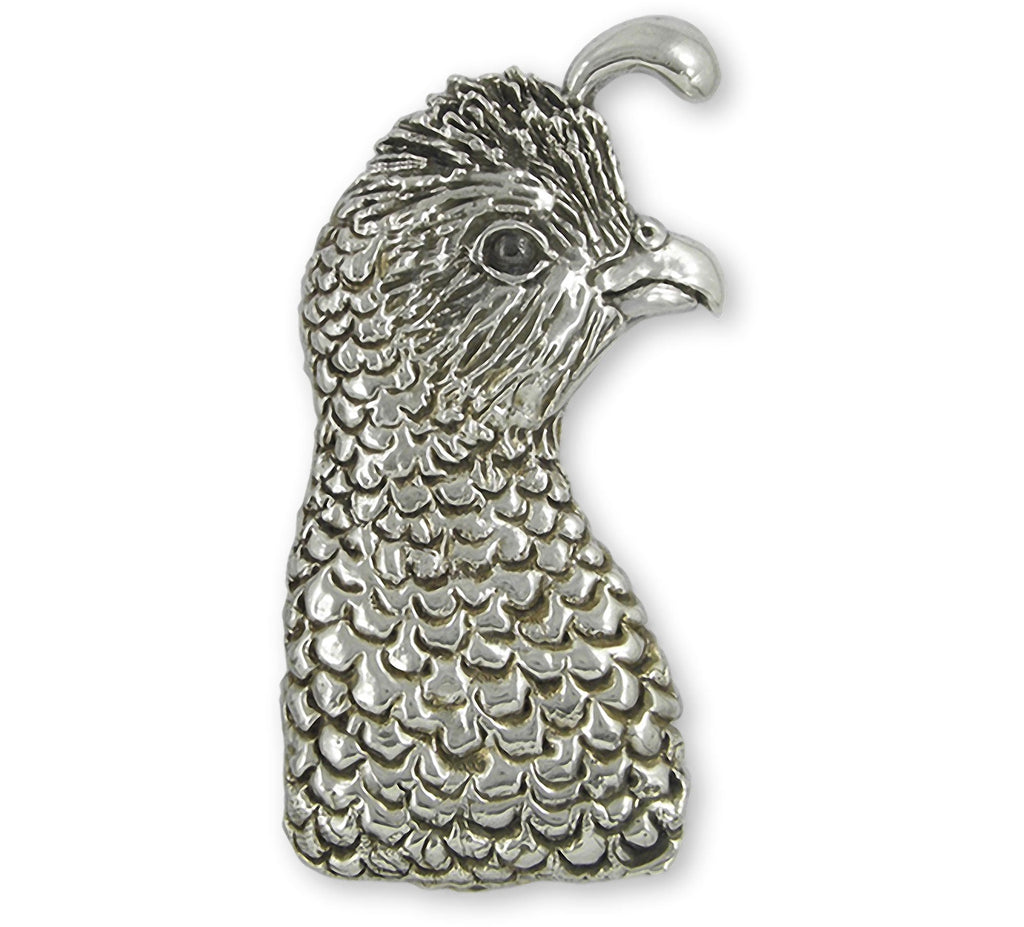 Quail Charms Quail Brooch Pin Sterling Silver Quail Jewelry Quail jewelry