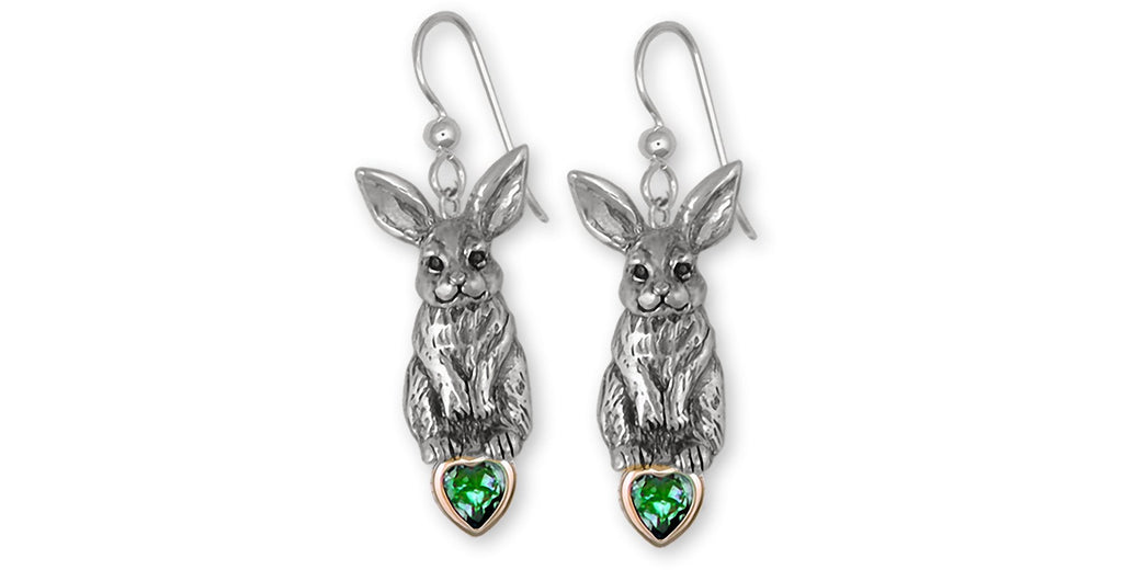 Rabbit Charms Rabbit Earrings Sterling Silver Bunny Rabbit Jewelry Rabbit jewelry