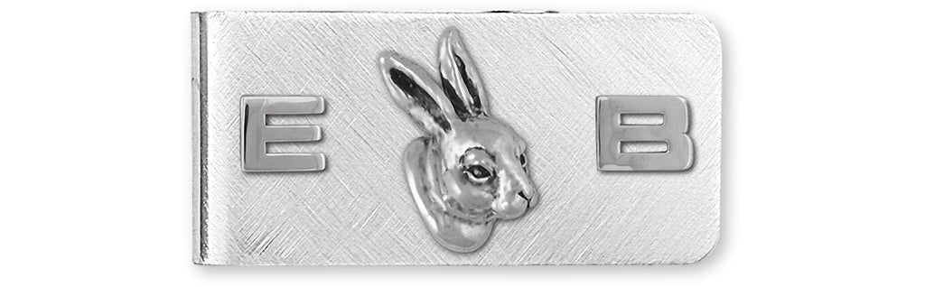 Rabbit Charms Rabbit Money Clip Sterling Silver And Stainless Steel Bunny Jewelry Rabbit jewelry