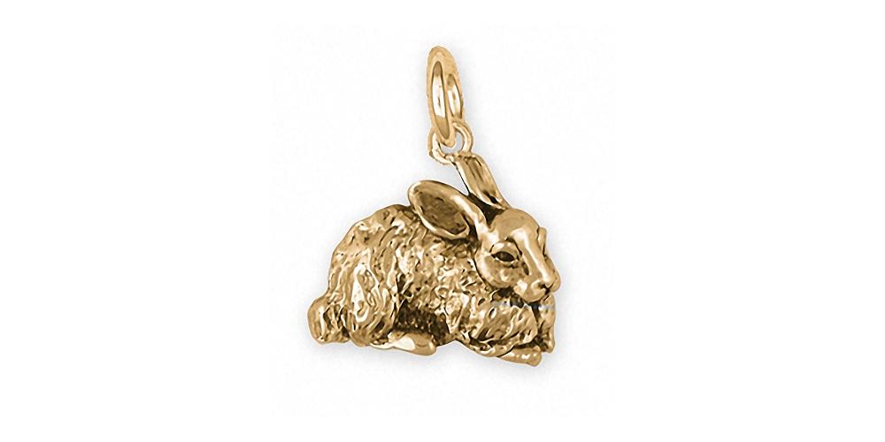 Rabbit Charms Rabbit Charm 14k Gold Rabbit Jewelry Rabbit jewelry