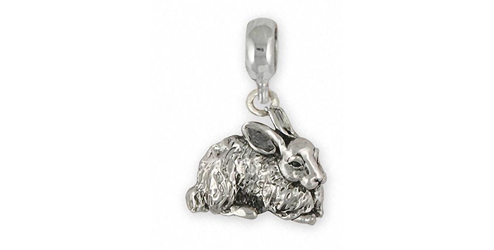 Rabbit Charms Rabbit Charm Slide Sterling Silver Rabbit Jewelry Rabbit jewelry