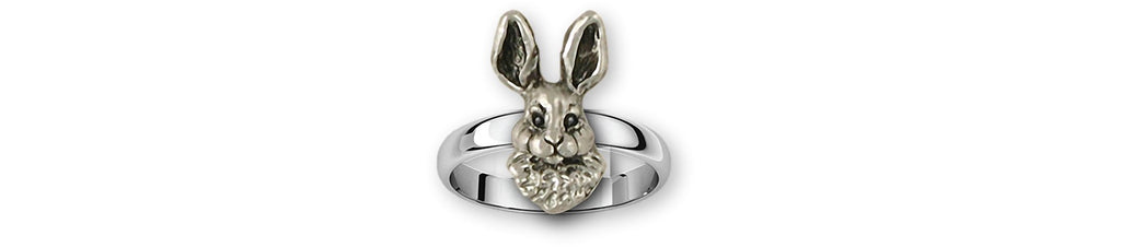 Rabbit Charms Rabbit Ring Sterling Silver Bunny Jewelry Rabbit jewelry