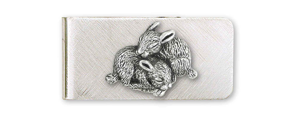 Rabbit Charms Rabbit Money Clip Sterling Silver And Stainless Steel Bunny Rabbit Jewelry Rabbit jewelry